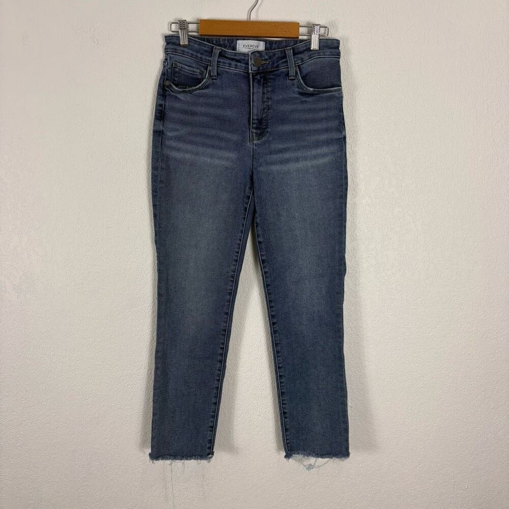 Evereve The High Rise Straight Ankle Jeans Size 27